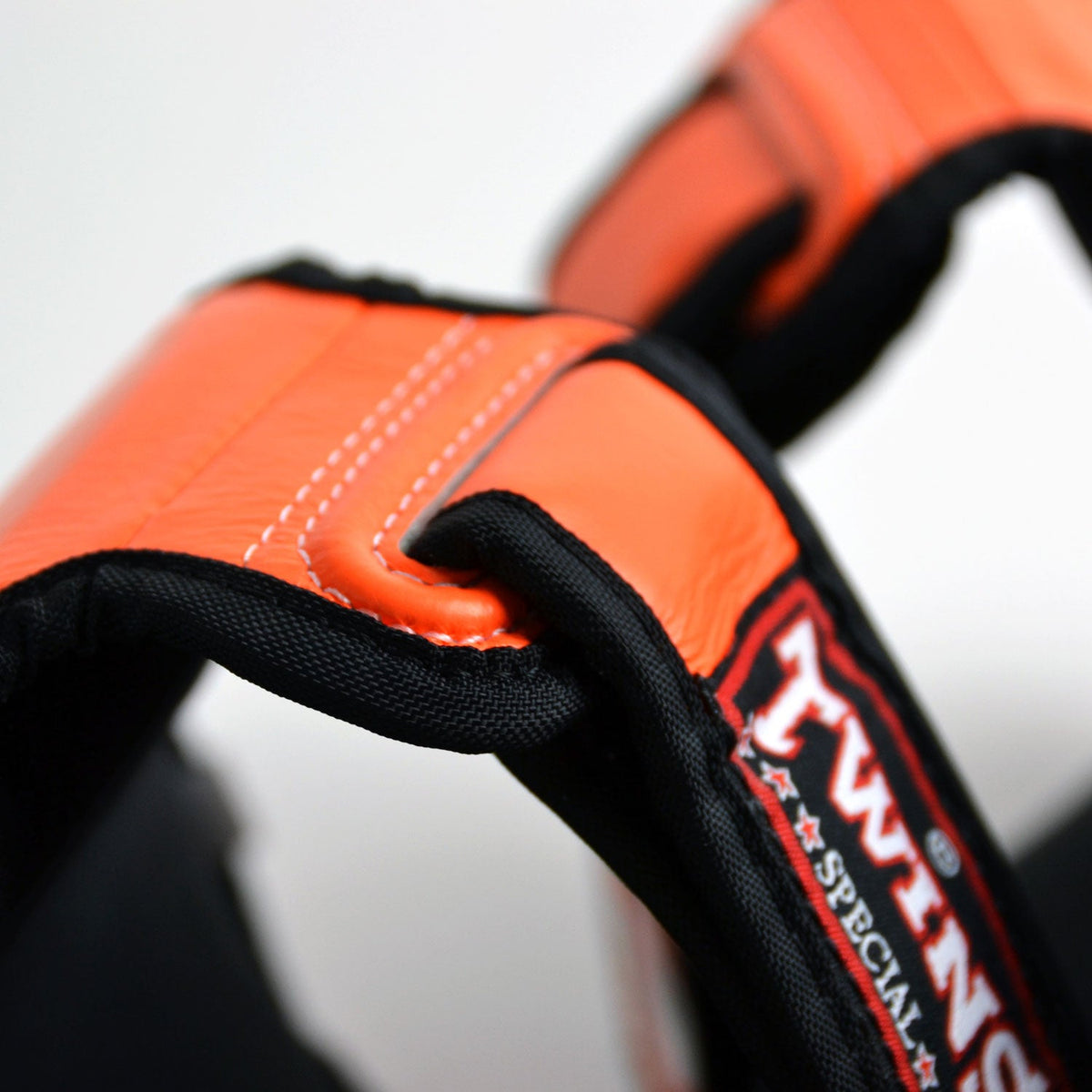 Twins Special SGL10 Leather Shin Pads - Orange