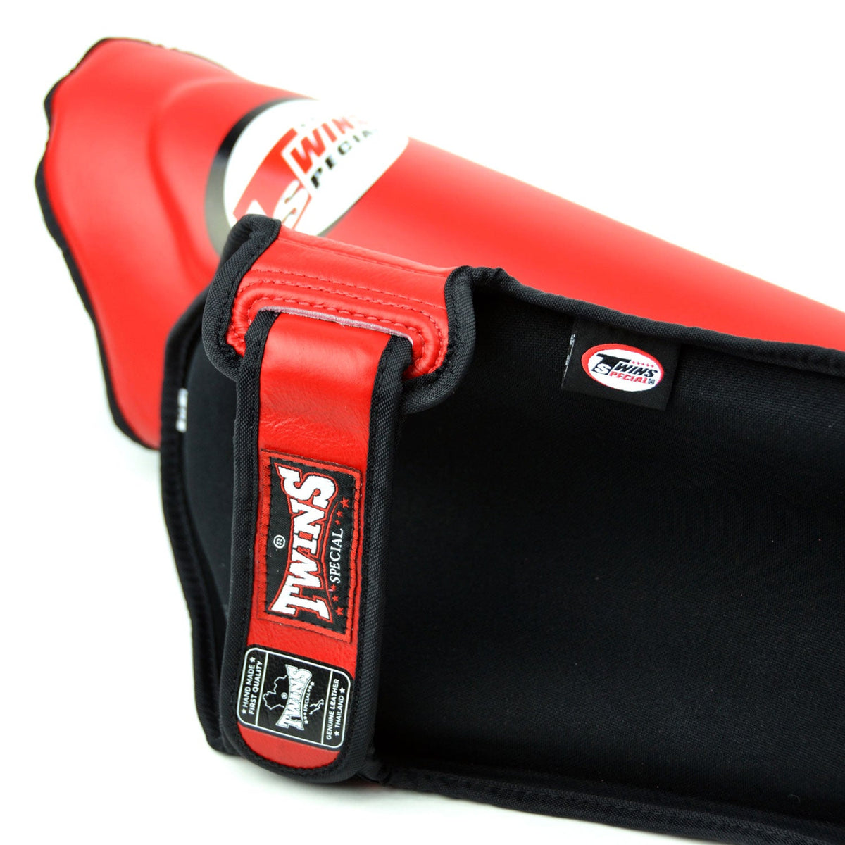 Twins Special SGL10 Leather Shin Pads - Red
