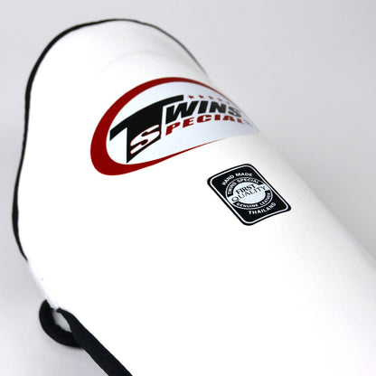 Twins Special SGL10 Leather Shin Pads - White