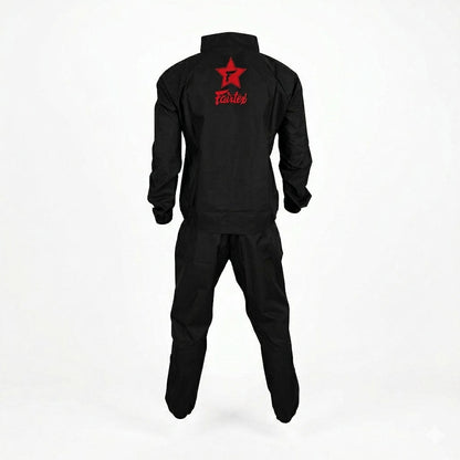Fairtex VS3 Vinyl Sweatsuit - Black-Red